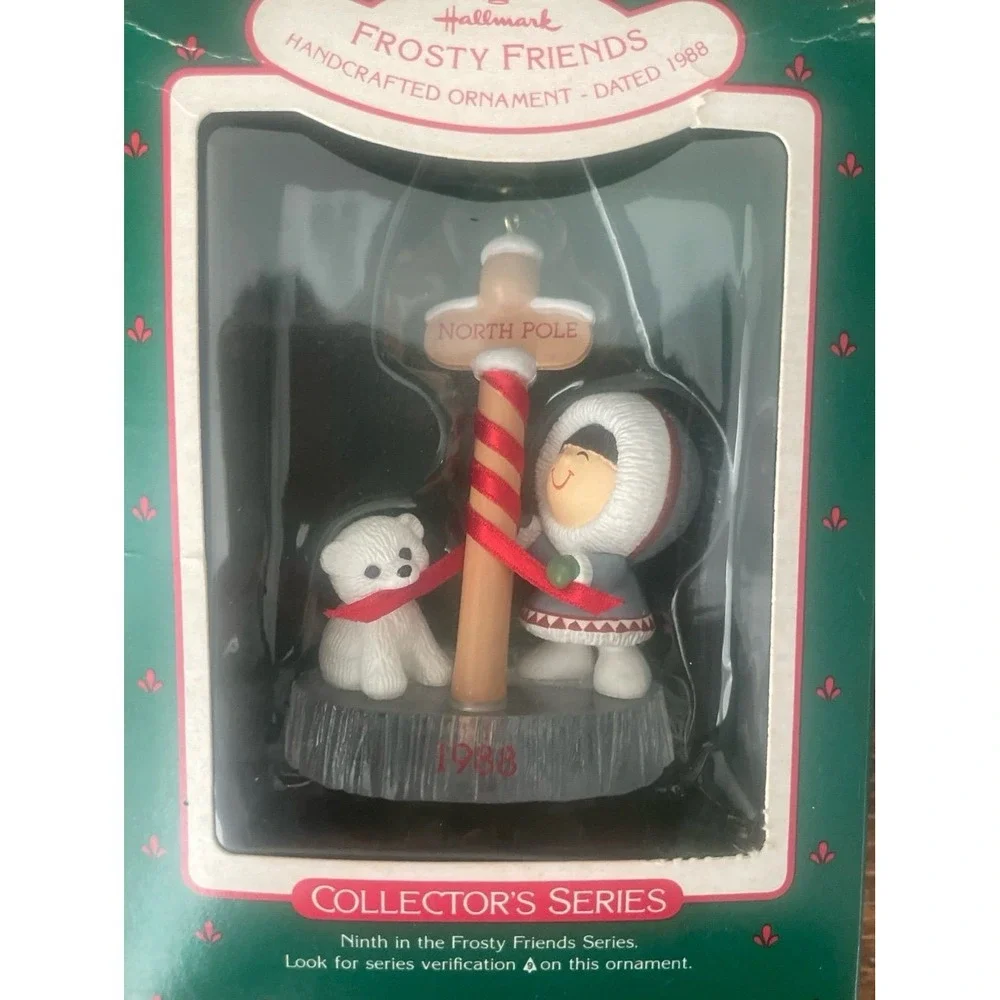 Hallmark Ornament  1988 FROSTY Friends ESKIMO and‎ POLAR